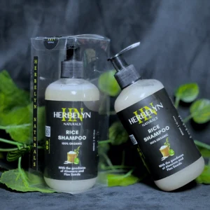 herbelyn rice shampoo – with flaxseed & aloe vera